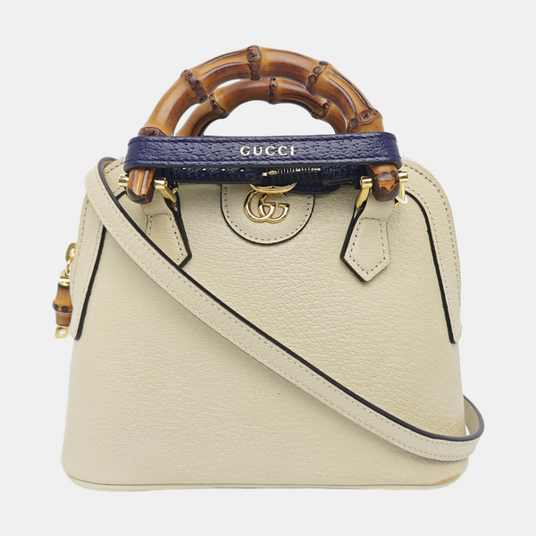 Diana Mini Calfskin White
