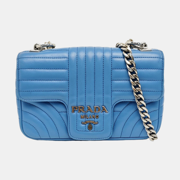 Diagramme Quilted Calfskin Blue