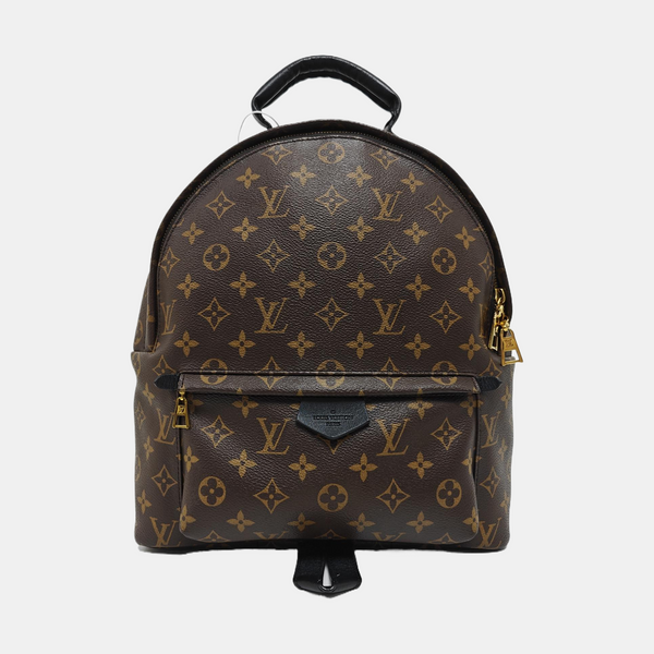 Monogram Coated Canvas Backpack Brown