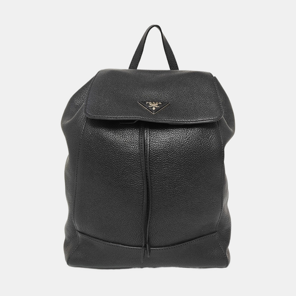 Calfskin Backpack Black