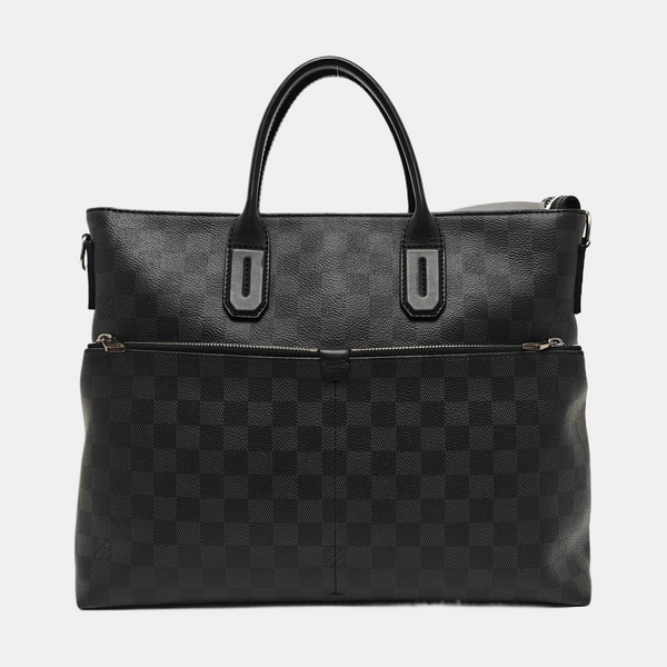 7 DAYS A WEEK Damier Graphite Coated Canvas Gray