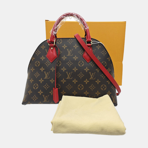 ALMA BNB MM Monogram Coated Canvas Brown