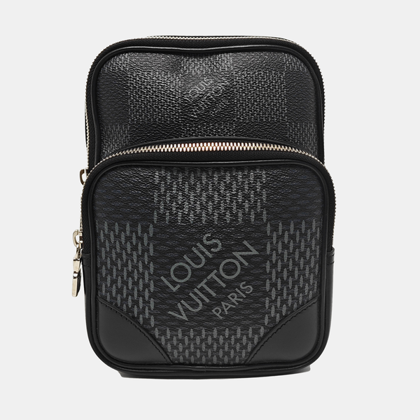AMAZON Damier Graphite Coated Canvas Gray