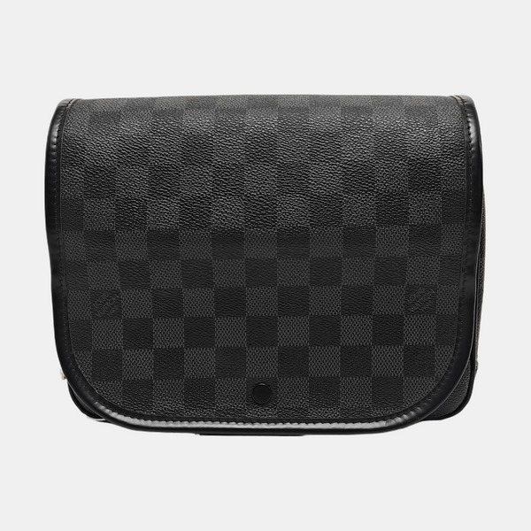 TOILETRY Damier Graphite Coated Canvas Gray