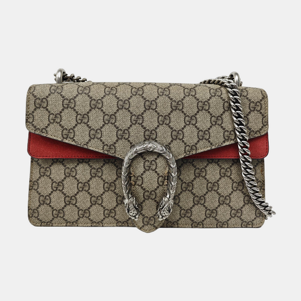 Dionysus Small Monogram Coated Canvas Black