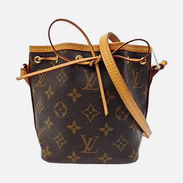 NÉONOÉ Nano Monogram Coated Canvas Brown