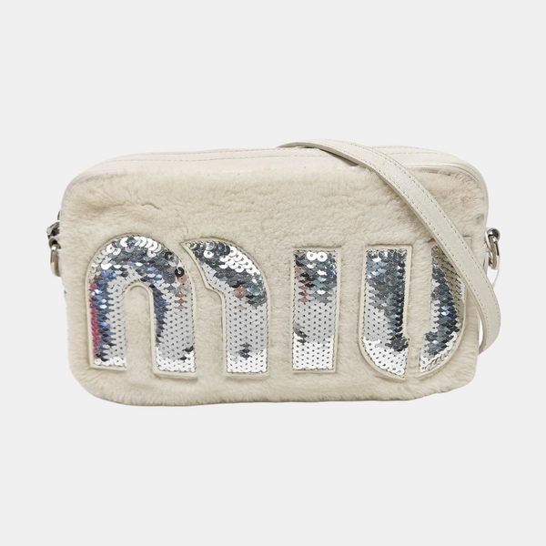 Calfskin Crossbody Bag White