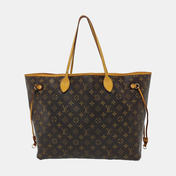 NEVERFULL GM Monogram Coated Canvas Brown