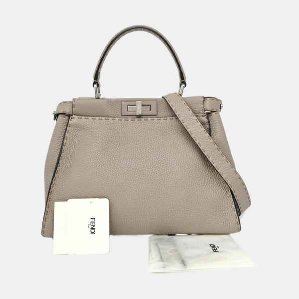 Peekaboo Medium Calfskin Gray