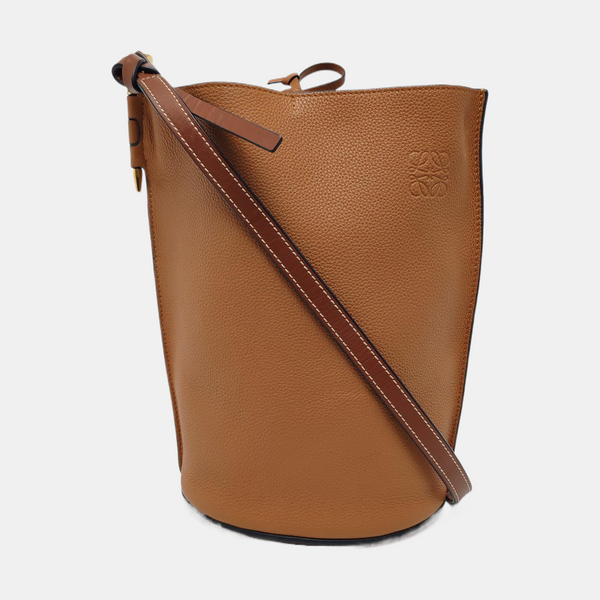 Authenticated pre-owned Gate Calfskin Brown - Bucket Bag at Looply