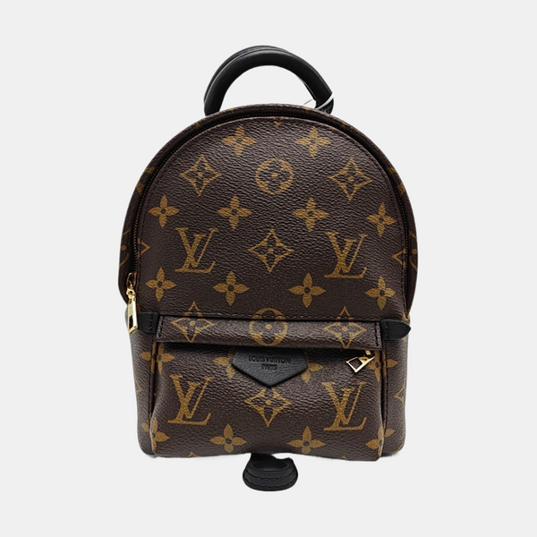 PALM SPRINGS Mini Monogram Coated Canvas Brown