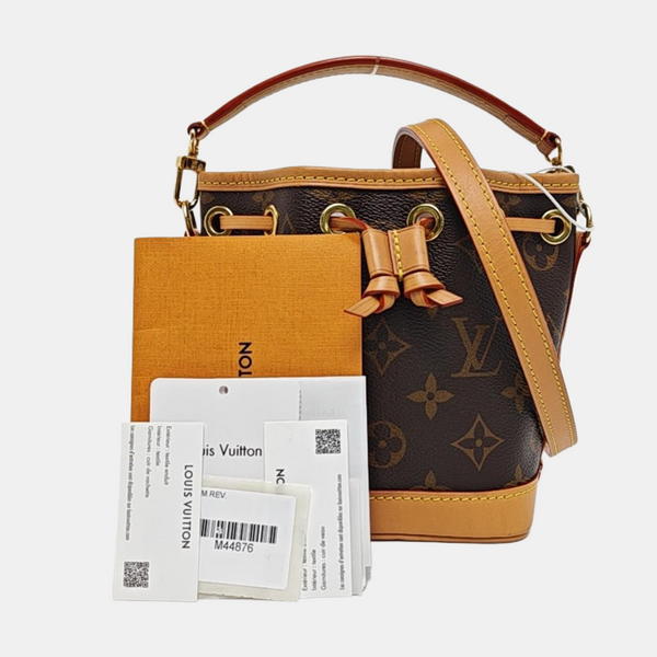 NOÉ Nano Monogram Coated Canvas Brown