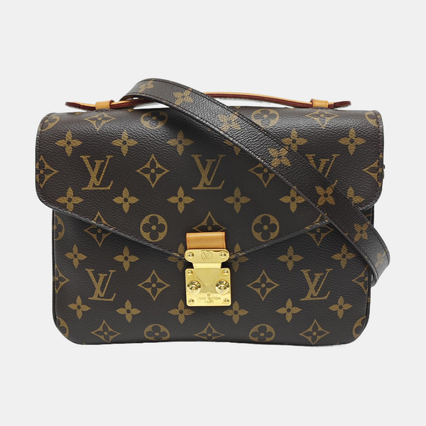 MÉTIS MM Monogram Coated Canvas Brown