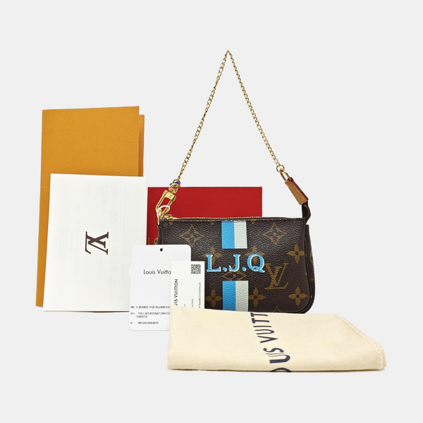 ACCESSOIRES Monogram Coated Canvas Brown
