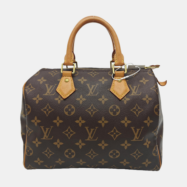 SPEEDY 25 Monogram Coated Canvas Brown