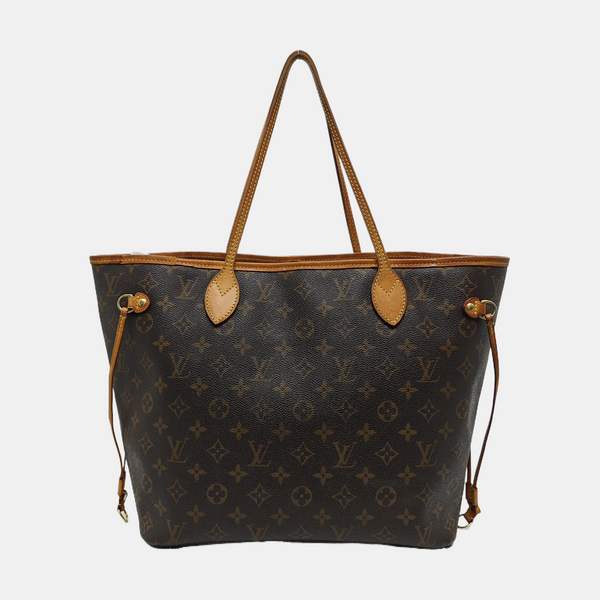 NEVERFULL MM Monogram Coated Canvas Brown