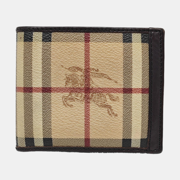 Coated Canvas Wallet Beige