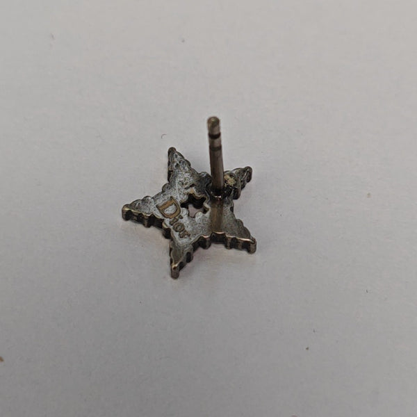 Dior Tribales Metal Silver Stud Earrings