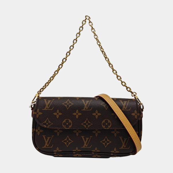 IVY Monogram Coated Canvas Brown