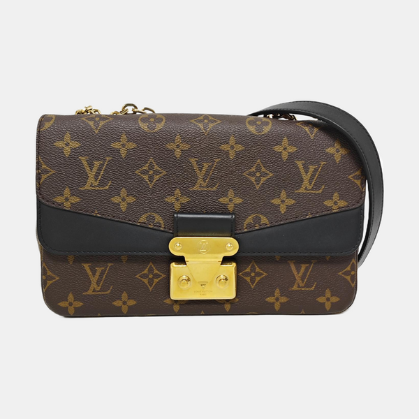MARCEAU Monogram Coated Canvas Brown