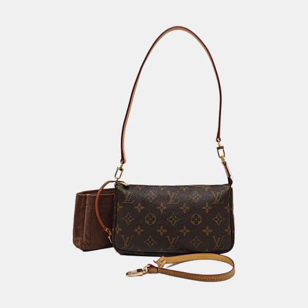 ACCESSOIRES Monogram Coated Canvas Brown
