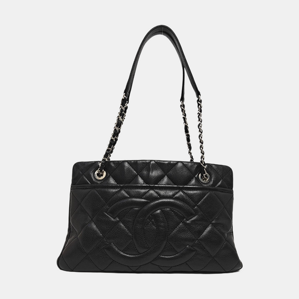 CC TIMELESS SOFT Quilted Grained Calfskin Black
