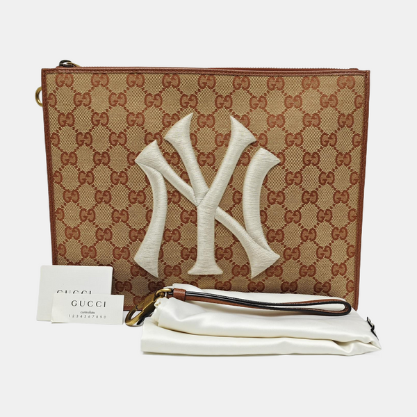 GUCCI X MLB Monogram Canvas Brown