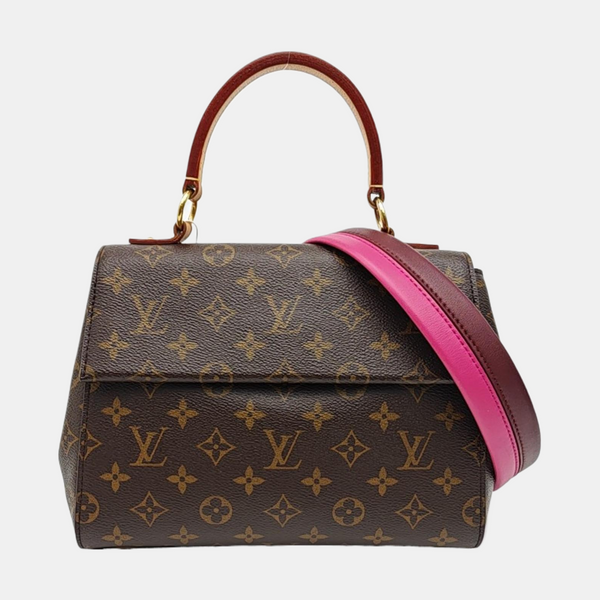 CLUNY PM Monogram Coated Canvas Brown