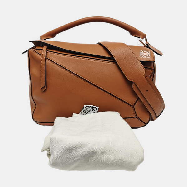 Puzzle Medium Calfskin Brown