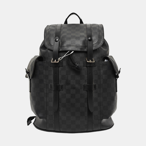 CHRISTOPHER MM Damier Graphite Coated Canvas Gray
