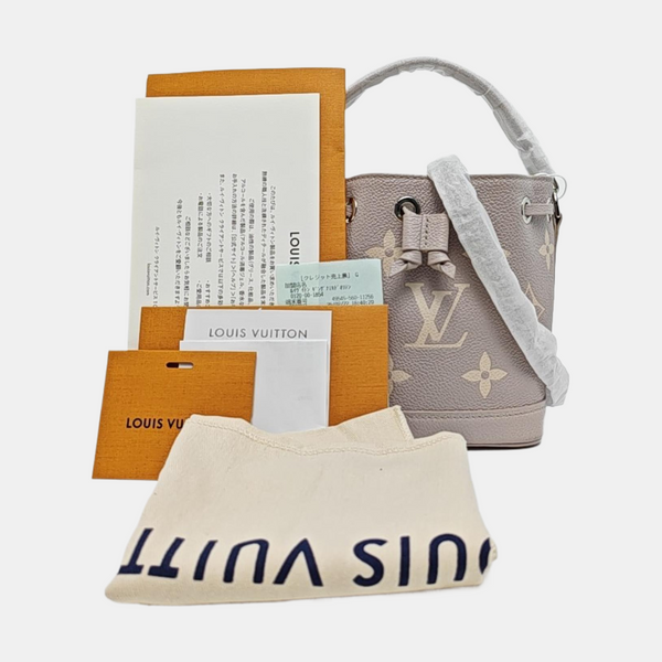 NOÉ Nano Monogram Calfskin Gray