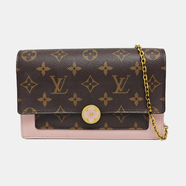 FLORE Monogram Coated Canvas Brown