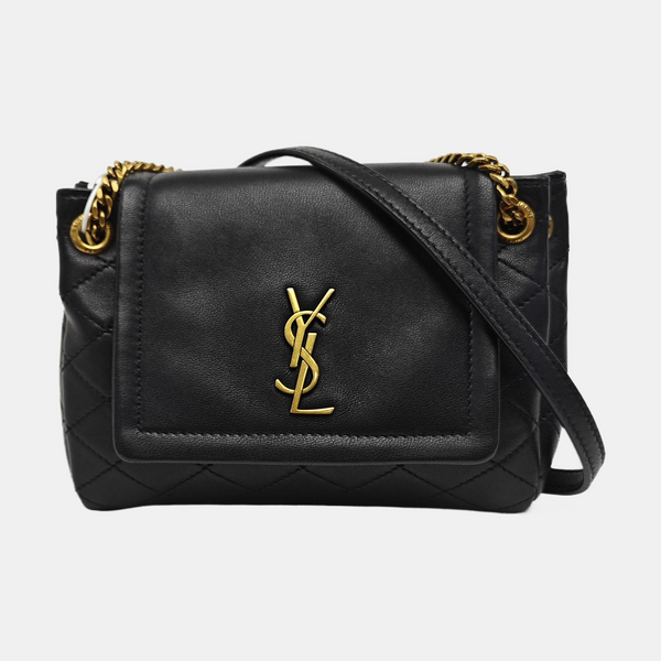 NOLITA Mini Quilted Lambskin Black