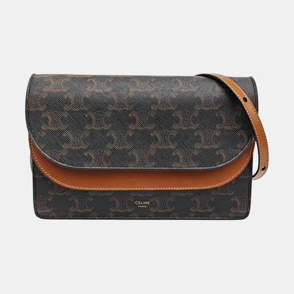 TRIOMPHE CANVAS Small Coated Canvas Brown