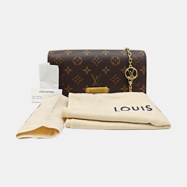 Lily Monogram Coated Canvas Brown
