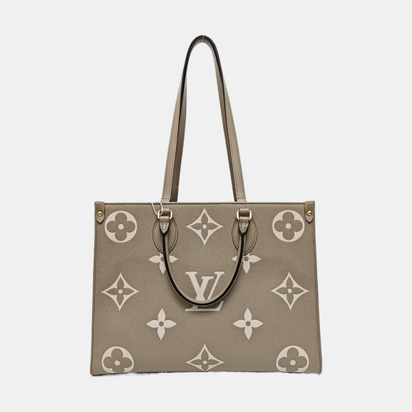 ONTHEGO MM Monogram Calfskin Gray
