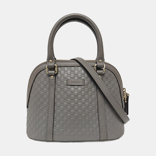 Microguccissima Monogram Calfskin Gray