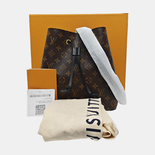 NÉONOÉ MM Monogram Coated Canvas Brown