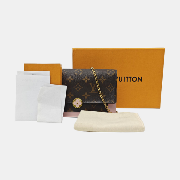 FLORE Monogram Coated Canvas Brown