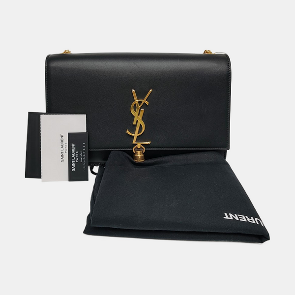 KATE Medium Calfskin Black