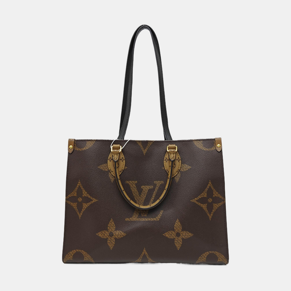 ONTHEGO MM Monogram Coated Canvas Brown