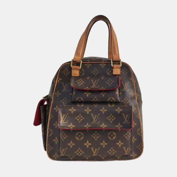 EXCENTRI-CITE Monogram Coated Canvas Brown