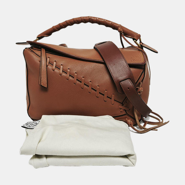 Puzzle Medium Quilted Calfskin Brown