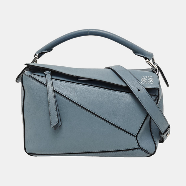 Puzzle Small Calfskin Blue
