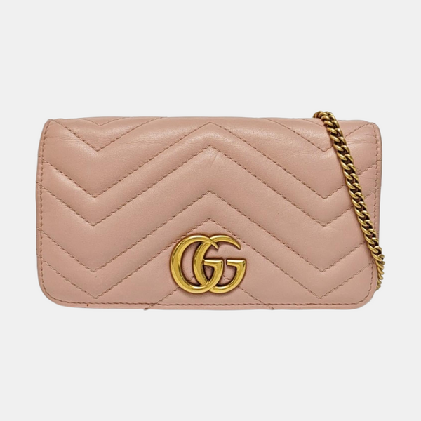 GG Marmont Super Mini Quilted Calfskin Pink
