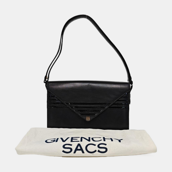 Calfskin Shoulder Bag Black