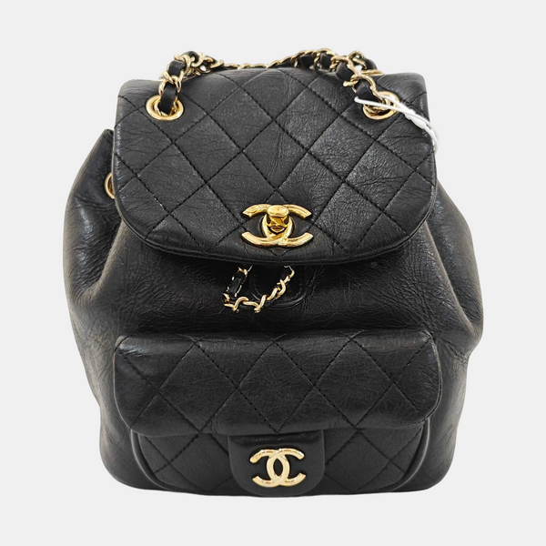 DUMA Quilted Calfskin Black