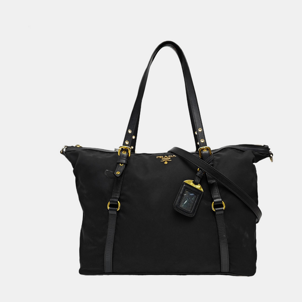 Nylon Tote Bag Black