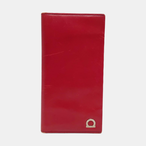 Authenticated pre-owned Gancini Calfskin Red Wallet - Wallet at Looply