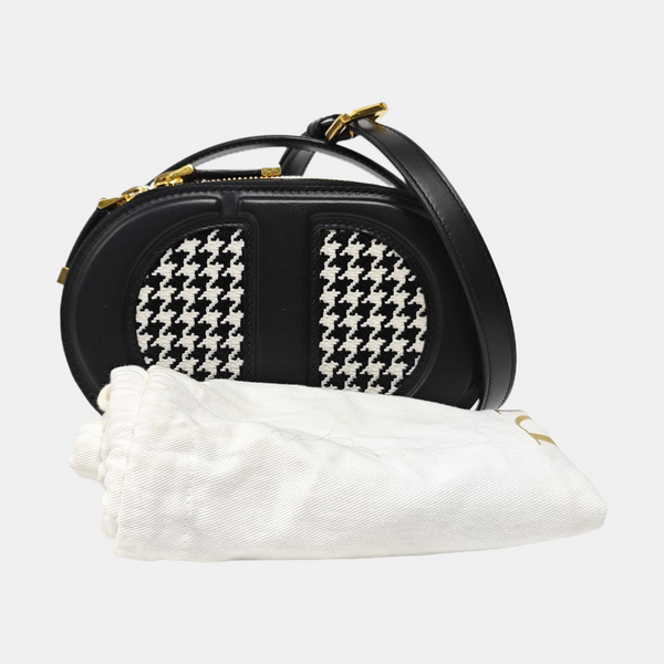 CD Signature Oblique Calfskin Black